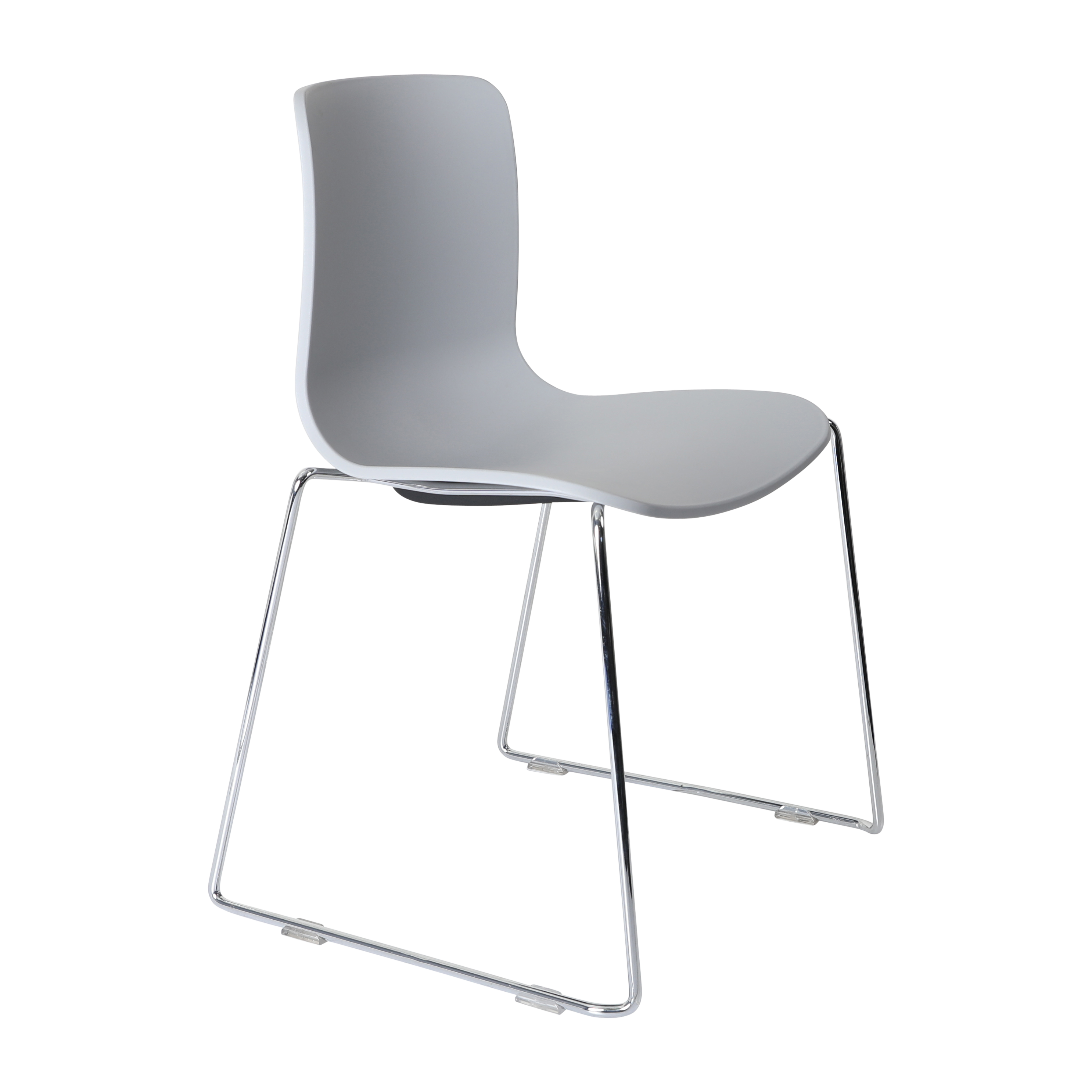 Acti Chair (Light Grey / Sled Base Chrome)